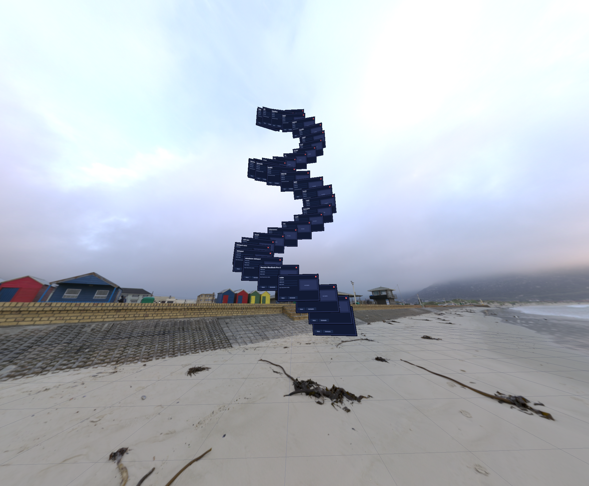 Spiral / wave layout